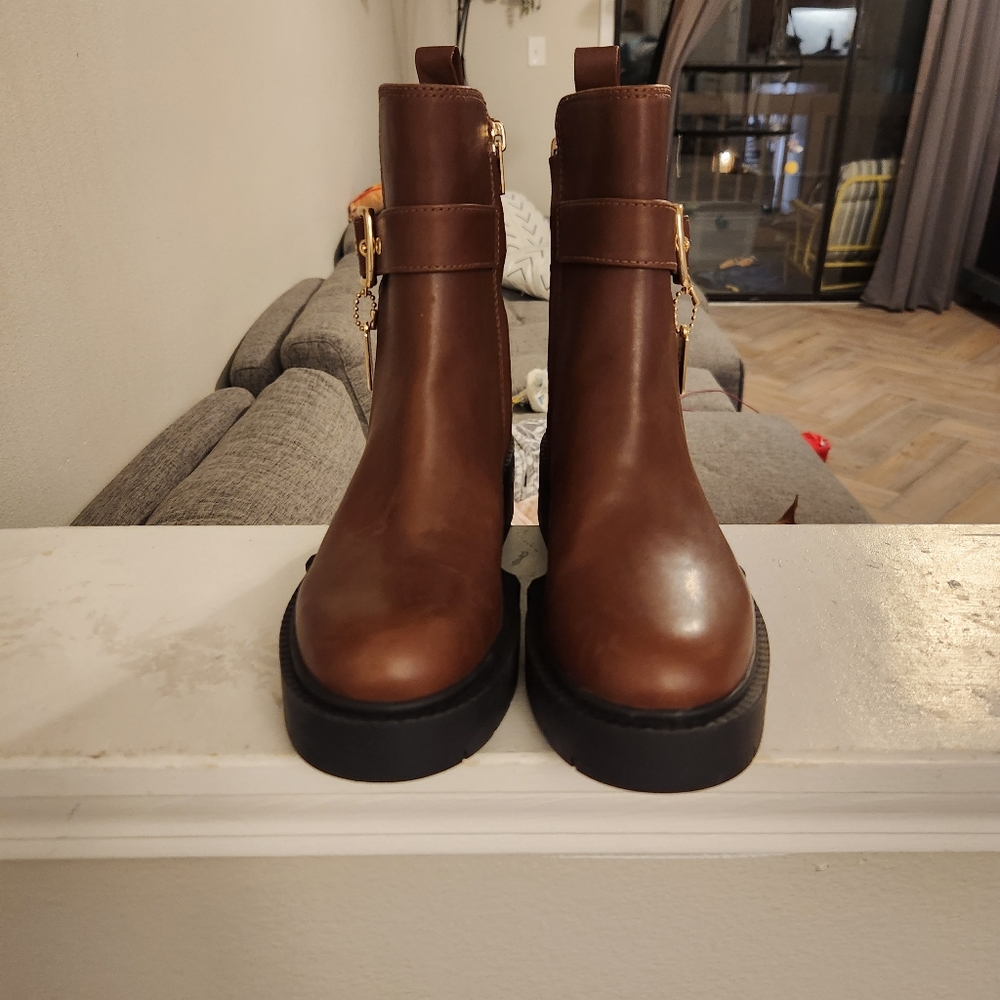COACH Lacey Leather Bootie - Picture 7 of 7